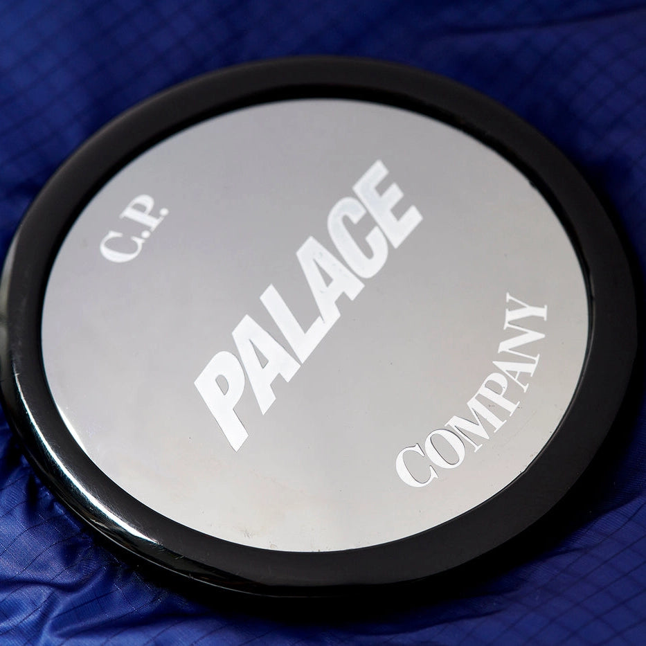 Badge view of Palace x C.P. Company Bright Cobalt Puffer Jacket OW003A006099A867